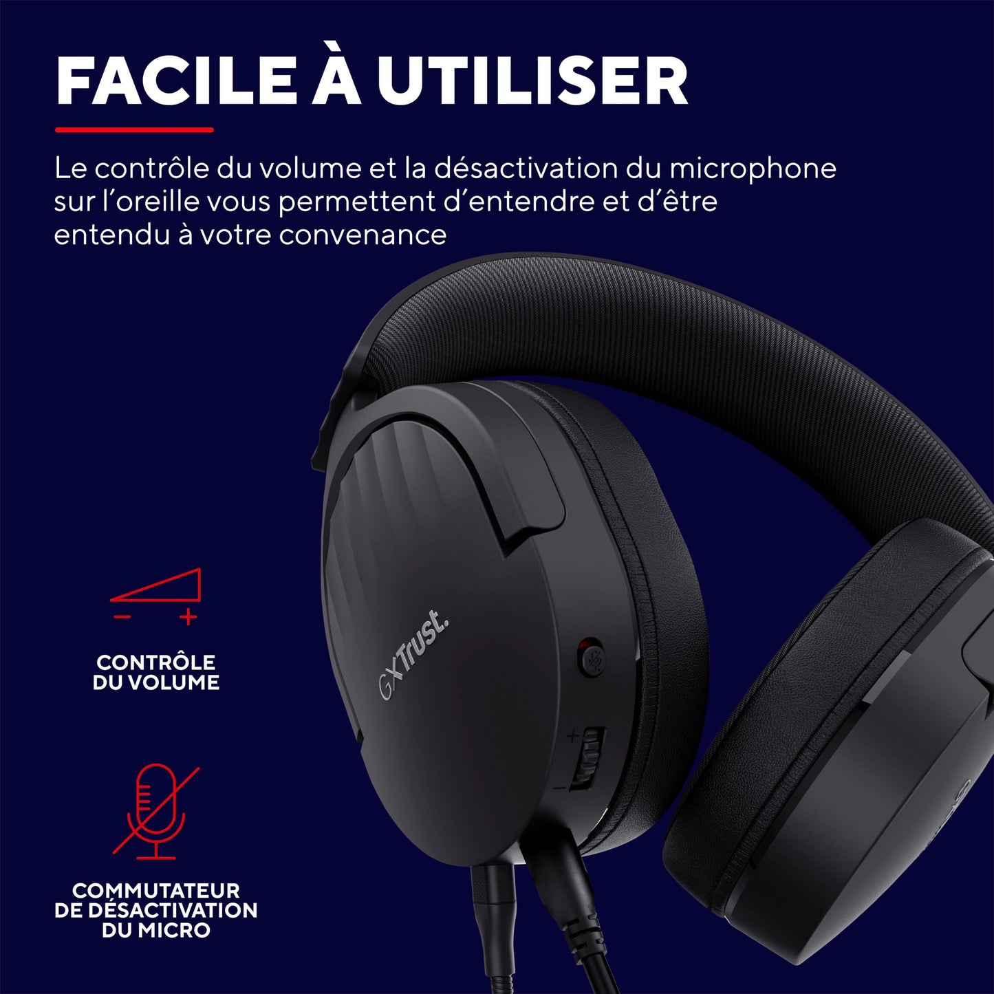 Trust GXT 489 Fayzo - PC/PS5/Xbox Headset, 3.5mm, Eco-Friendly