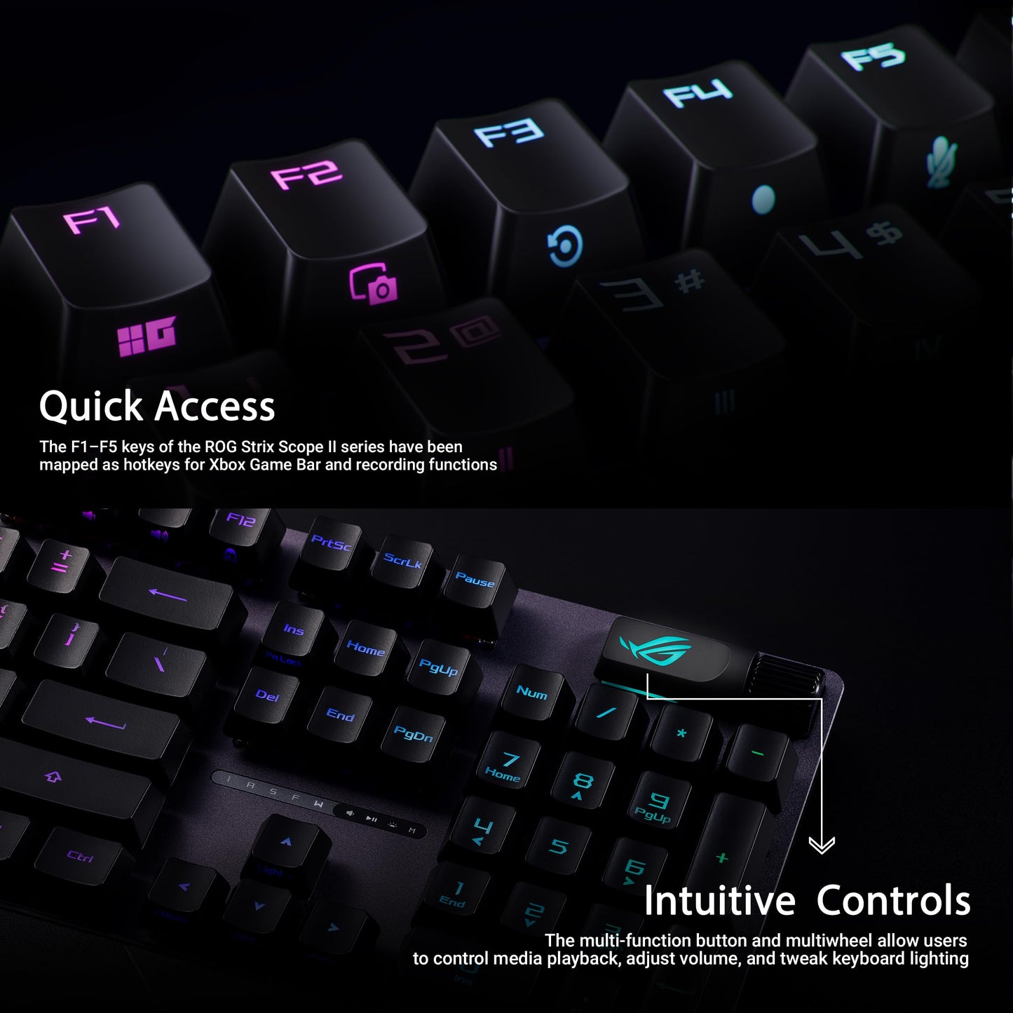 ASUS ROG Strix Scope II RX Optical Mech Keyboard, AZERTY