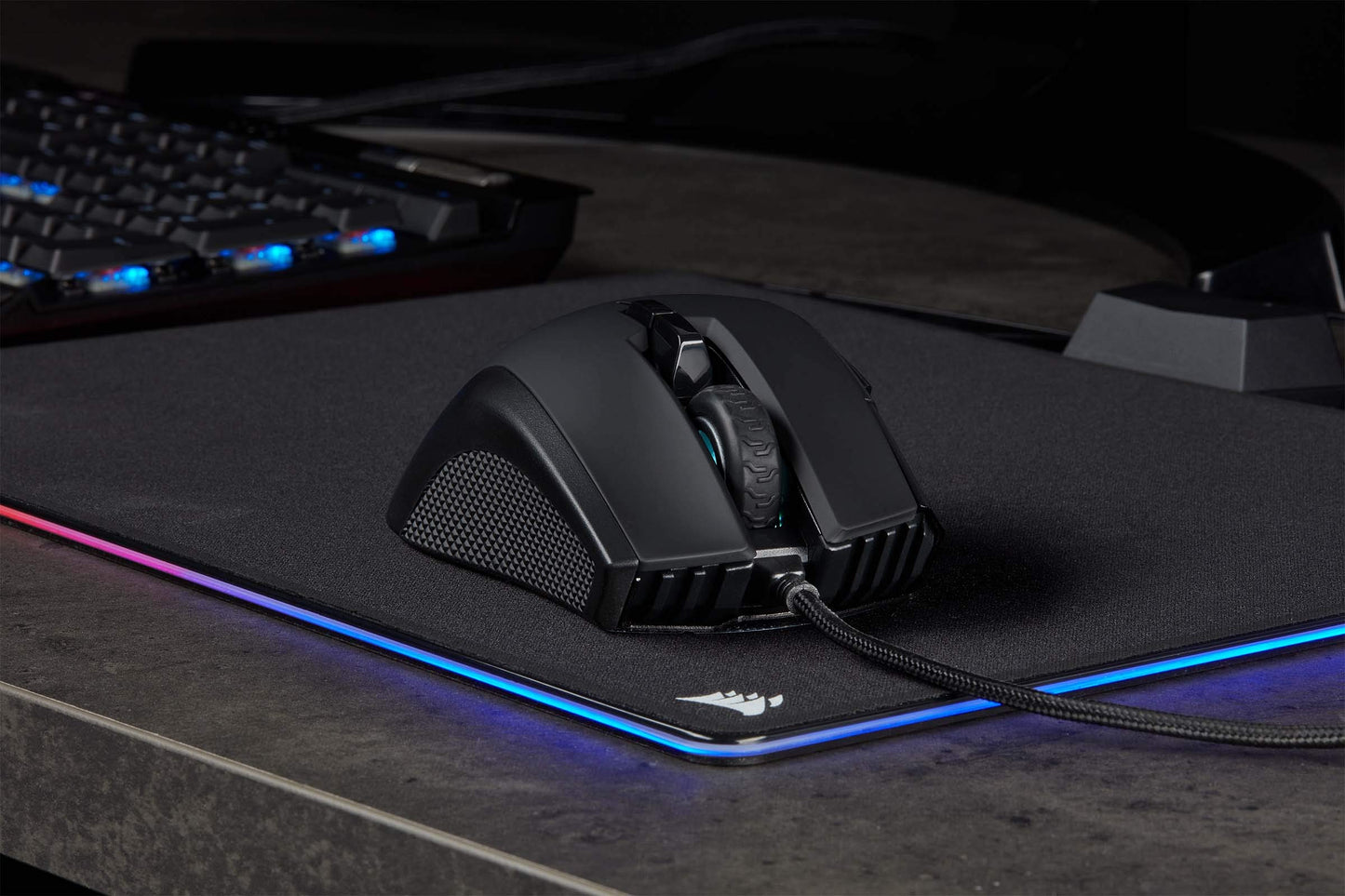 CORSAIR Ironclaw RGB Gaming Mouse, 18K DPI, 7 Buttons, Black