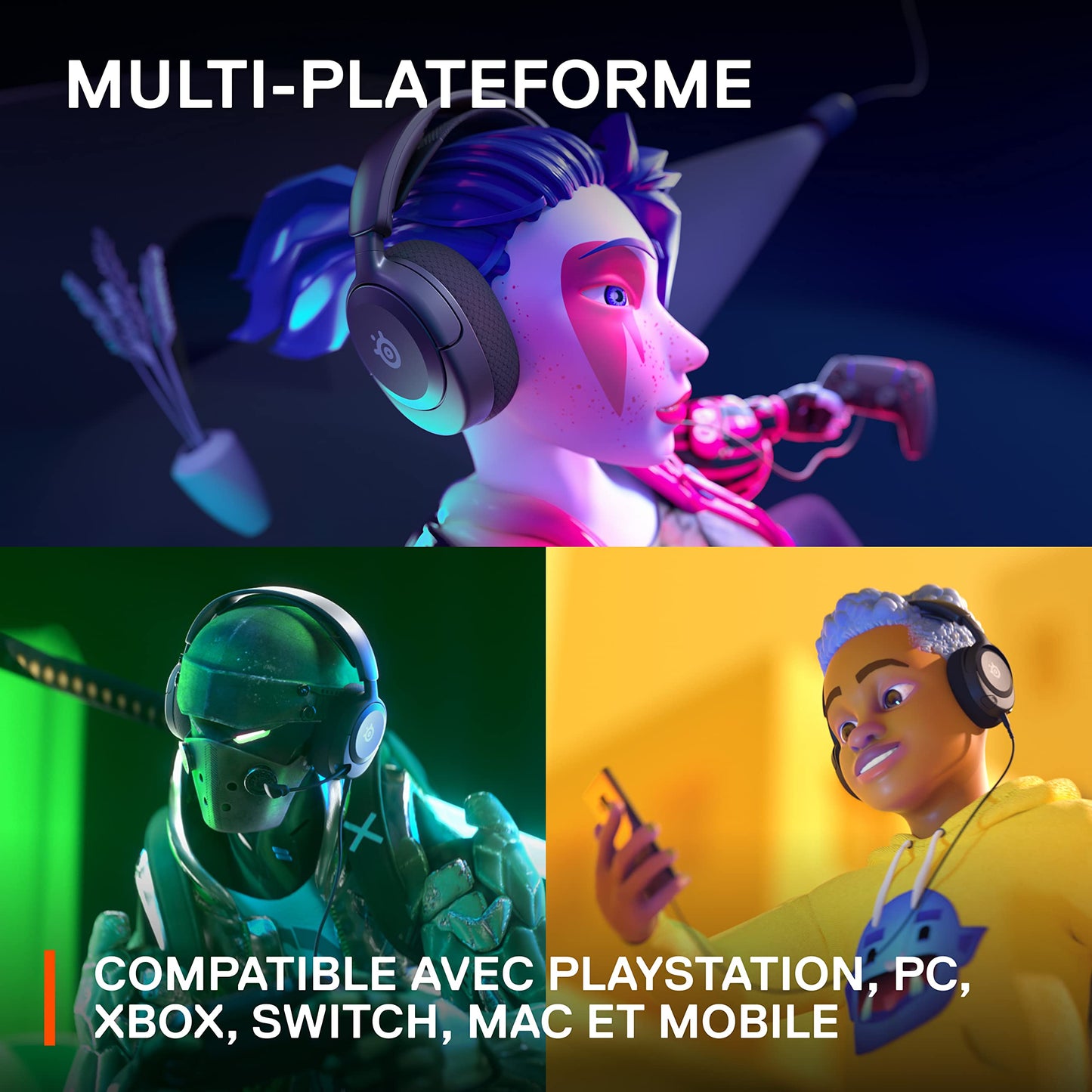 Arctis Nova 1P - Gaming Headset w/360° Spatial Sound, Black