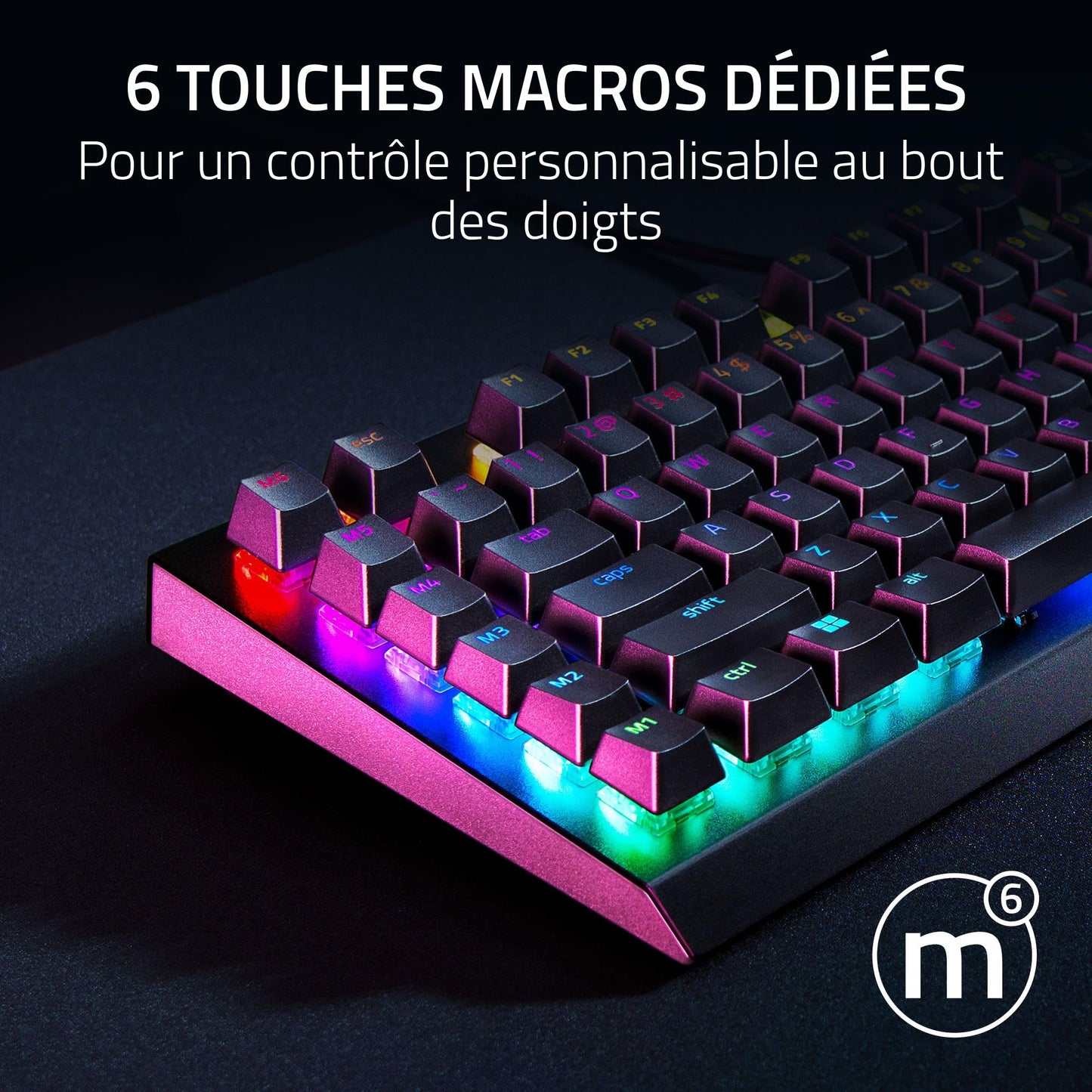 Razer BlackWidow V4 X Clavier Méca AZERTY, RGB Chroma, Switch Verts