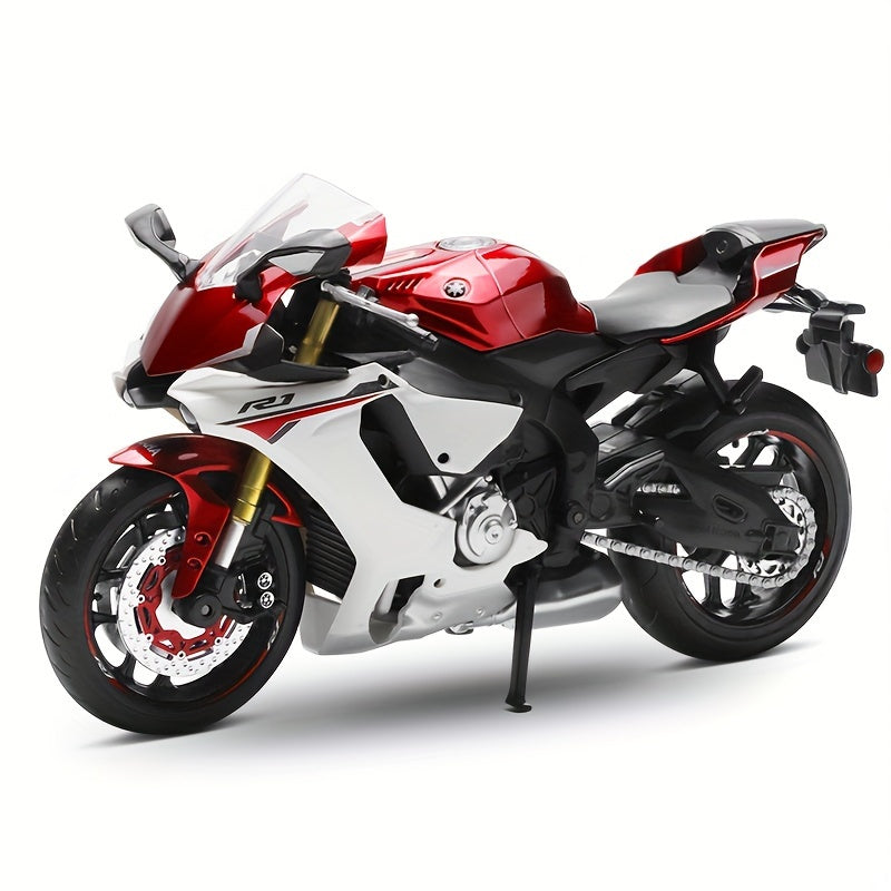 1:12 Scale Alloy Yamaha YZF-R1 Motorcycle Toy for Kids - Pull-Back Model, Gift for Boys