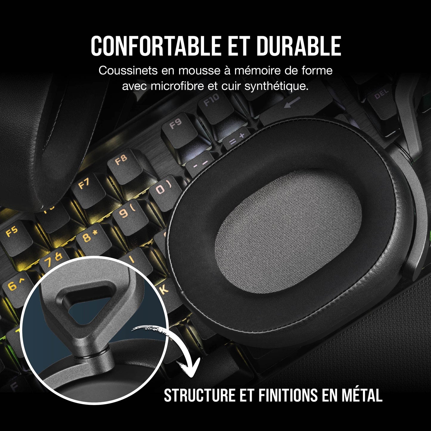 CORSAIR HS65 - Wired 7.1 Gaming Headset, Dolby, SoundID, iCUE