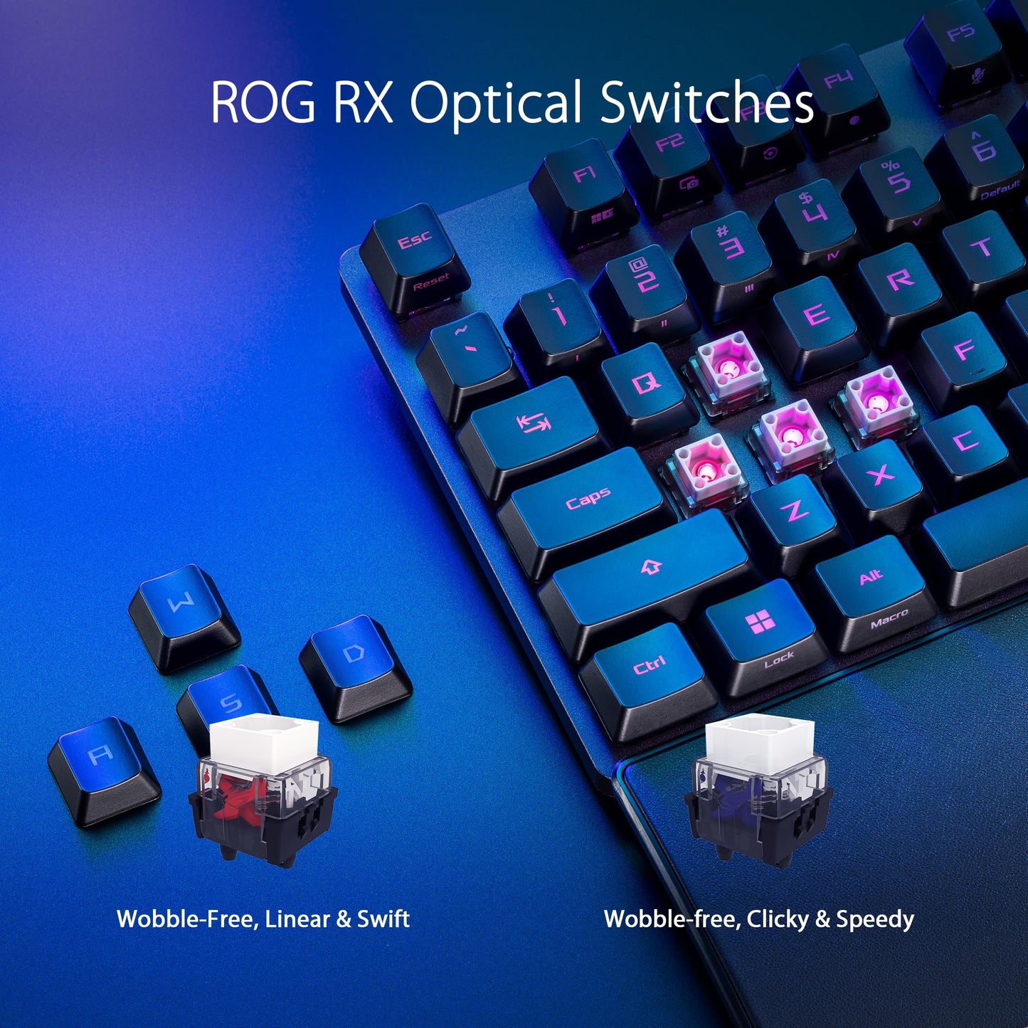 ASUS ROG Strix Scope II RX Optical Mech Keyboard, AZERTY