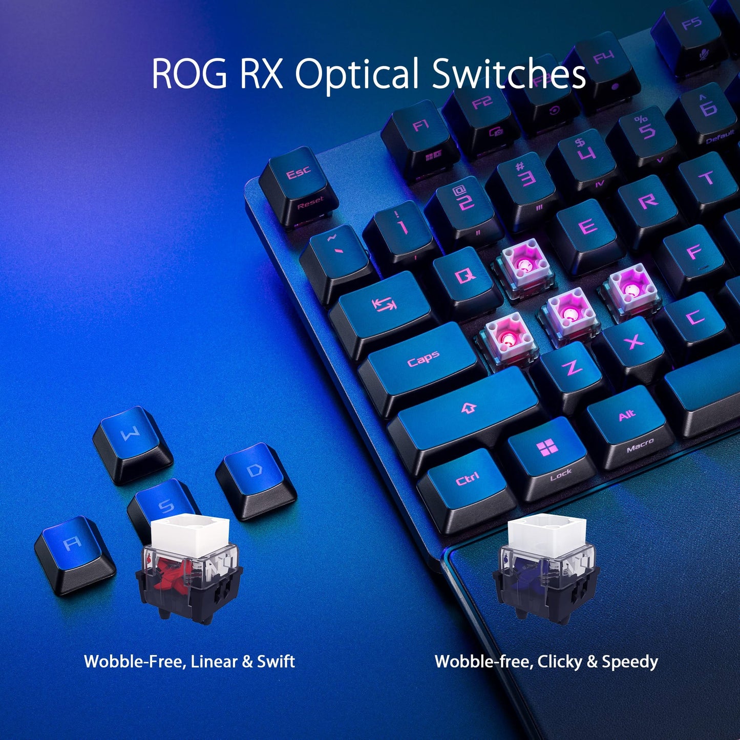 ASUS ROG Strix Scope II RX Optical Mech Keyboard, AZERTY