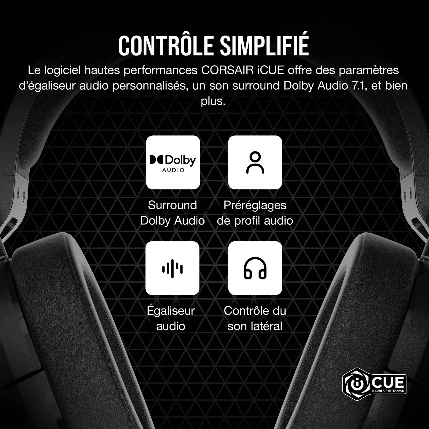Corsair HS55 - Wired Gaming Headset, 7.1 Surround, Lightweight