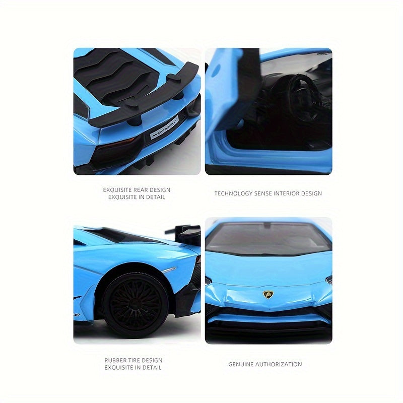 RMZ 1:36 Alloy Lamborghini SVJ – Pull-Back Sports Car Toy for Boys