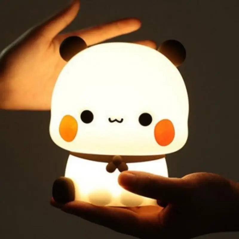 Bear Panda BubuAndDudu LED Night Light - Cute Cartoon Bedroom Lamp
