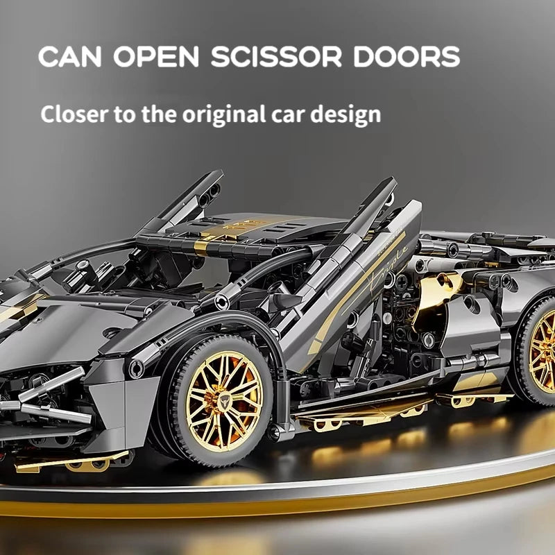 67129 Car MOC 1280pcs – 1:14 Scale Sports Car Model Building Blocks Set