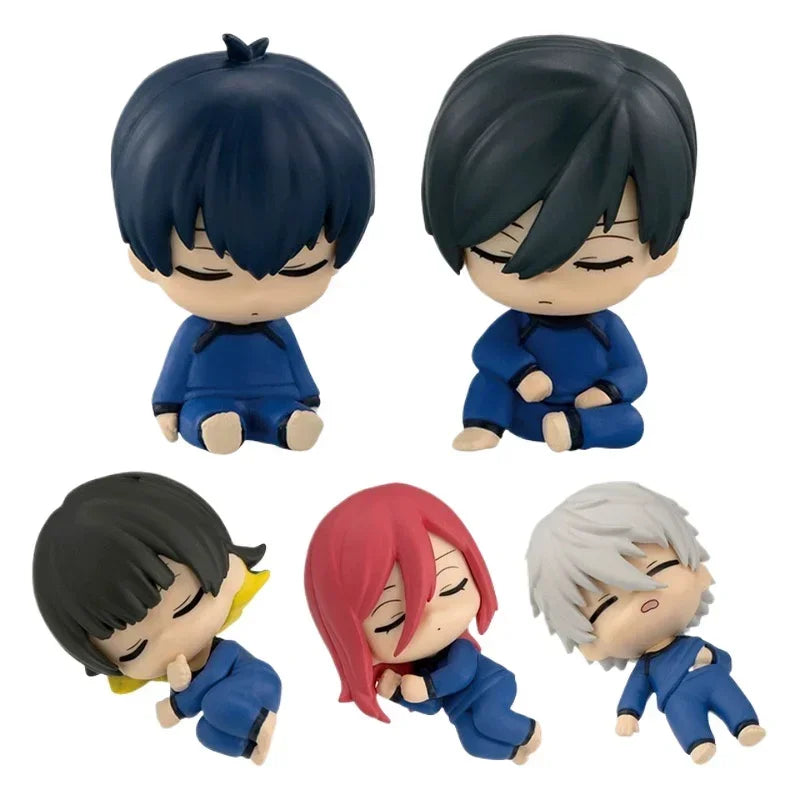 5pcs Anime Isagi Yoichi Blue Lock Sleeping Figures - PVC Collection Dolls