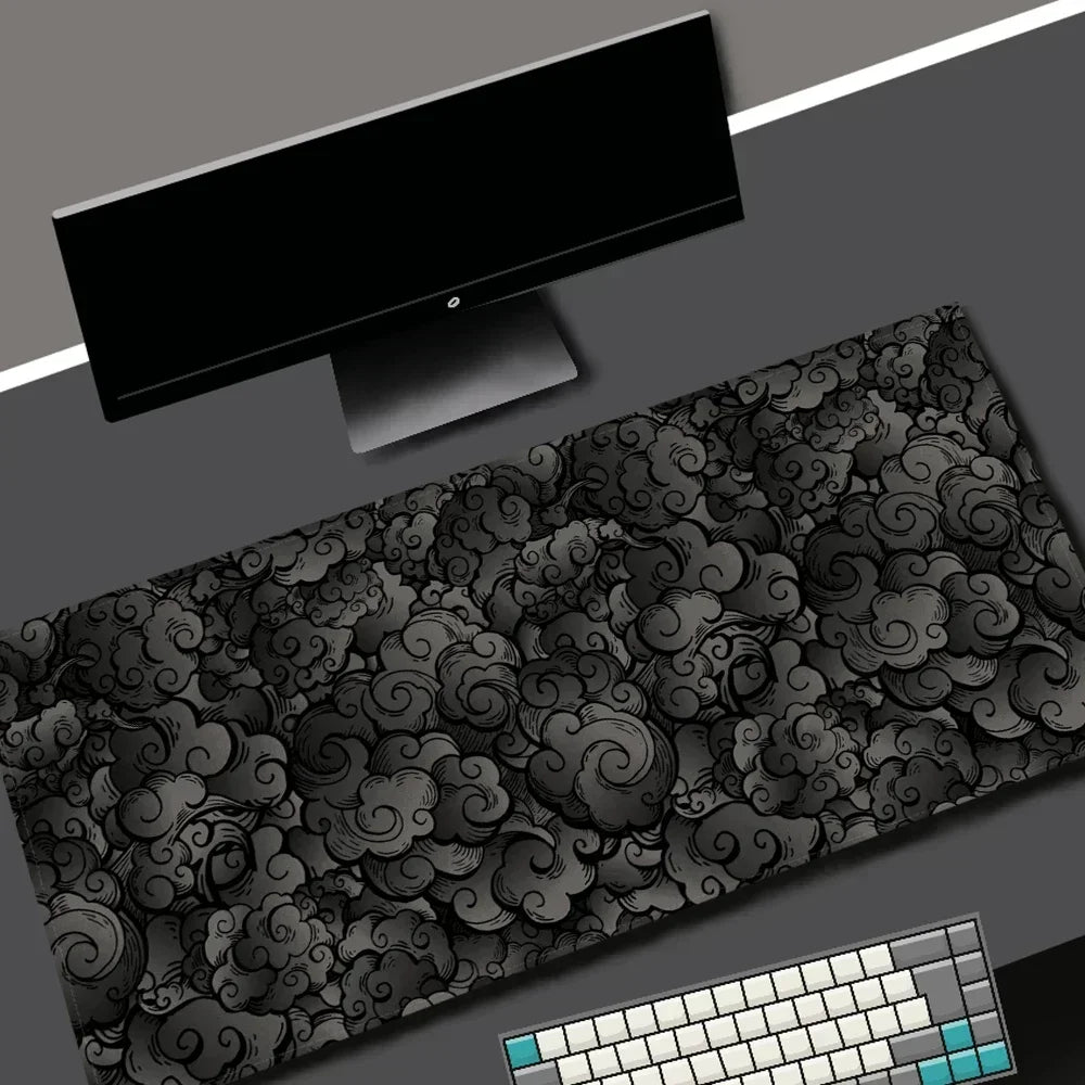 Japanese Clouds Kawaii Mouse Pad – Large Non-Slip Gaming Desk Mat