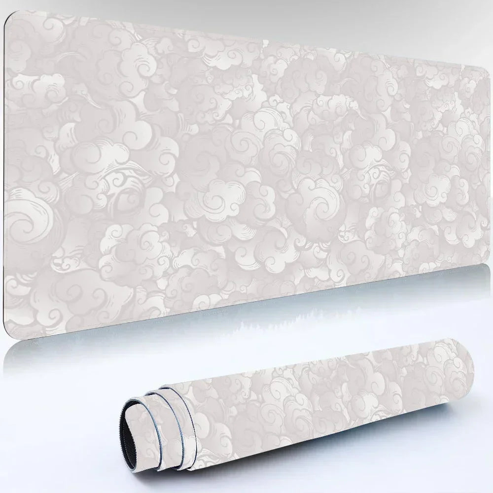 Japanese Clouds Kawaii Mouse Pad – Large Non-Slip Gaming Desk Mat