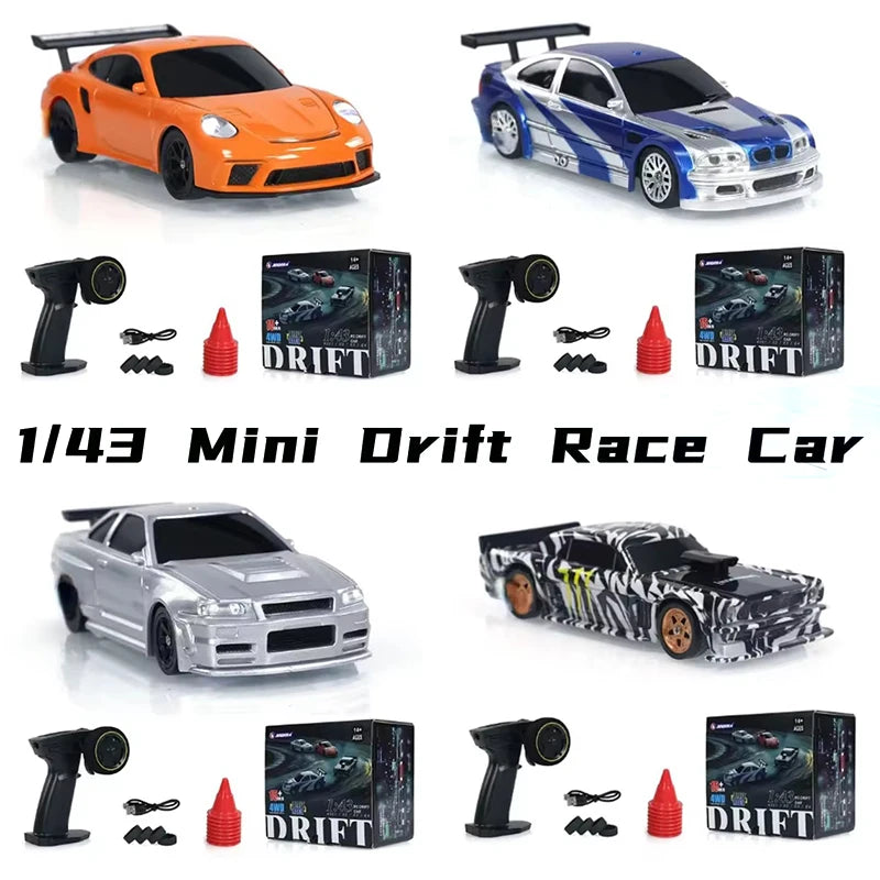 2.4G High-Speed Drift RC Car 1/43 4WD Remote Control Racing Toy