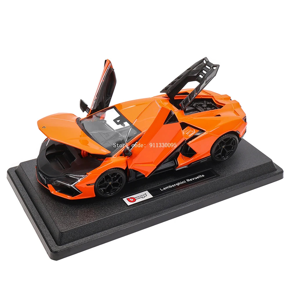 Bburago 1:24 Lamborghini Revuelto Alloy Luxury Vehicle Diecast Cars Model Toy Collection Gift Static car model boy toy