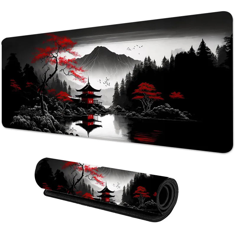 Sakura Scenery Mouse Pad – Large Anti-Slip Gaming Desk Mat