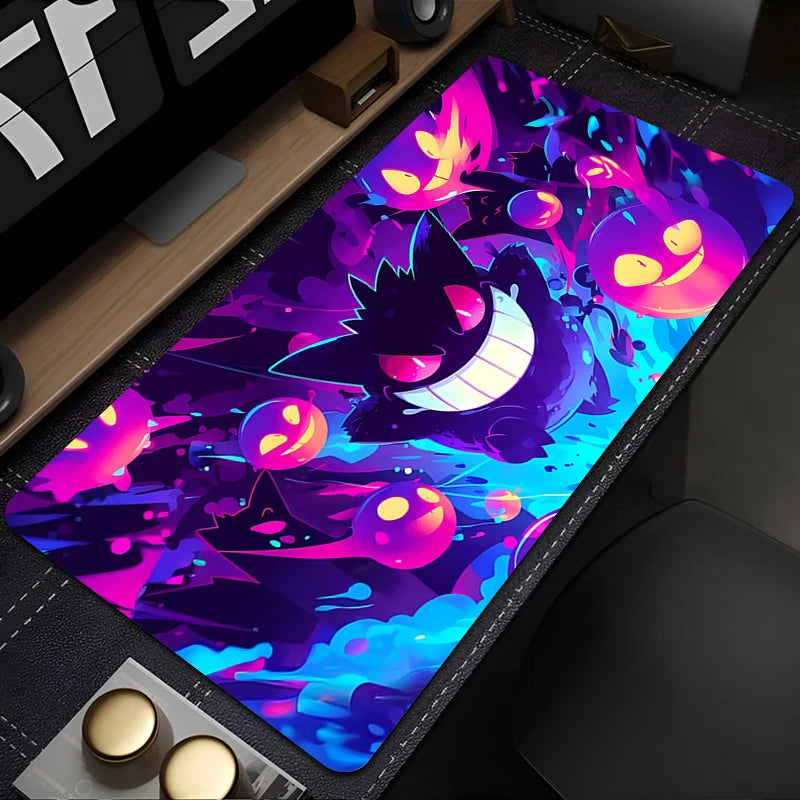 Large Gengar Anime Mouse Pad XL XXL for Gaming Desk & Keyboard