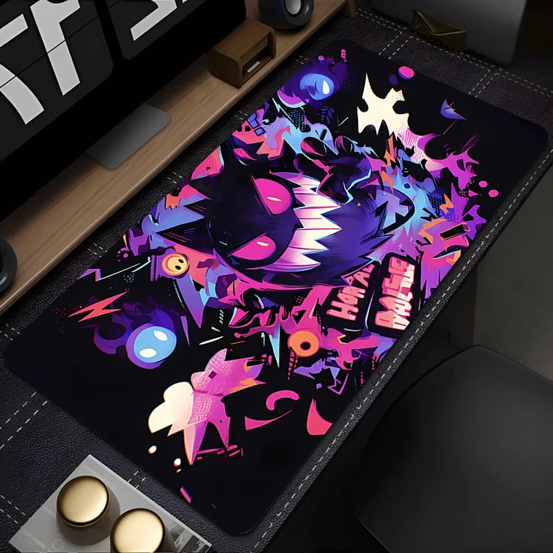 Large Gengar Anime Mouse Pad XL XXL for Gaming Desk & Keyboard