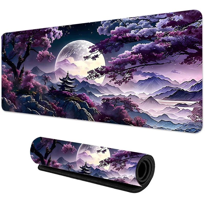 Sakura Scenery Mouse Pad – Large Anti-Slip Gaming Desk Mat