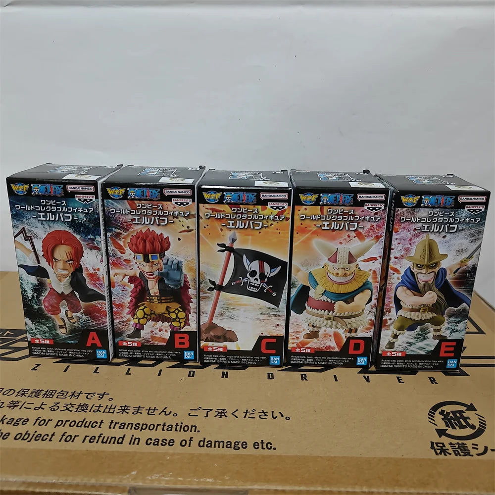 One Piece Bandai Shanks, Eustass Kid & Elbaf WCF Figures - Banpresto