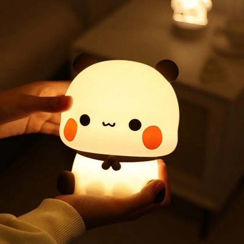 Bear Panda BubuAndDudu LED Night Light - Cute Cartoon Bedroom Lamp