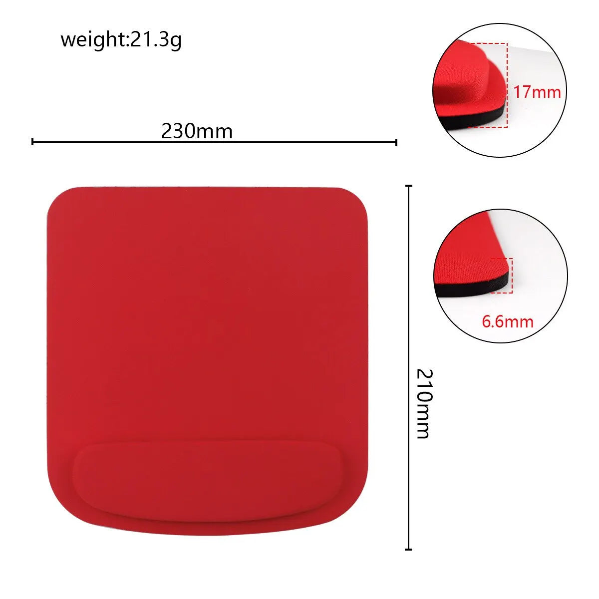 Memory Foam Wrist Rest Mouse Pad - Ergonomic, Superfine Fiber for Office & Gaming