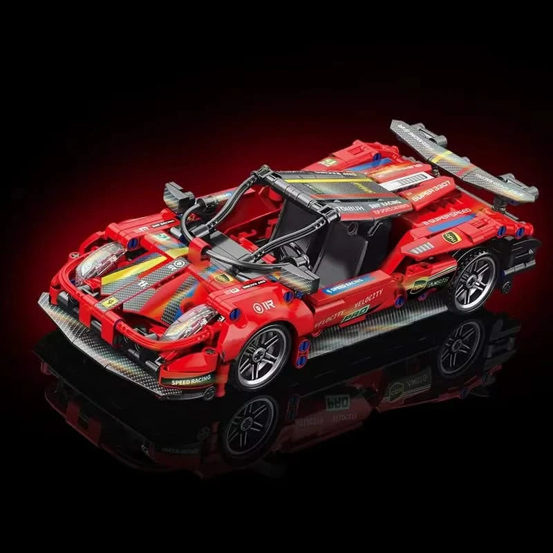 67129 Car MOC – 1280pcs 1:14 Scale Sports Car Model Building Blocks