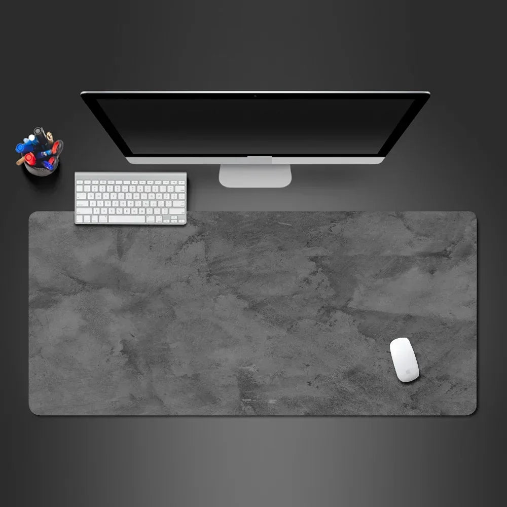 Gray XXL Mouse Pad 900x400mm – Overlocked Gaming Desk Mat