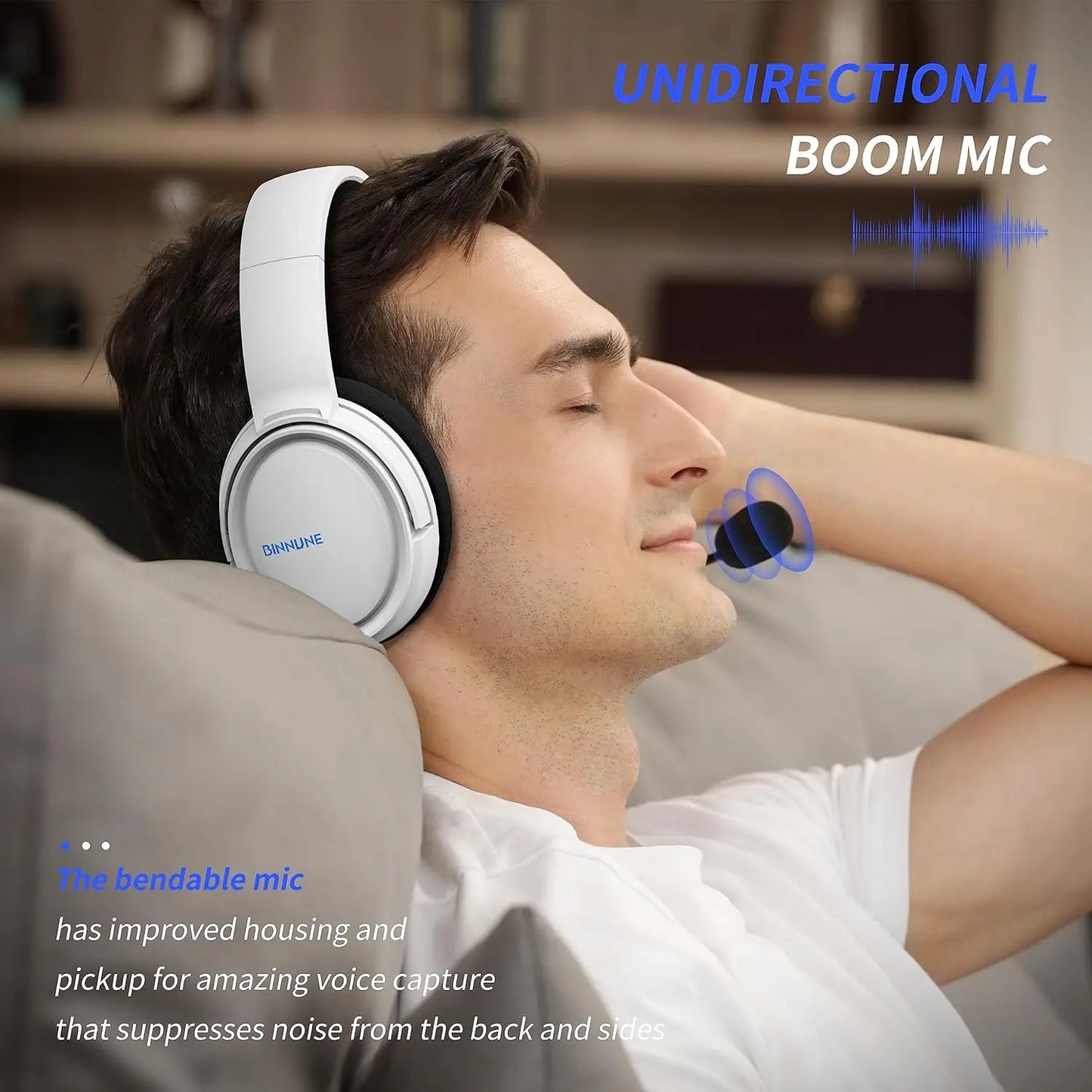 BINNUNE Wired Gaming Headset with Mic for PS4, PS5, Xbox, PC & Switch