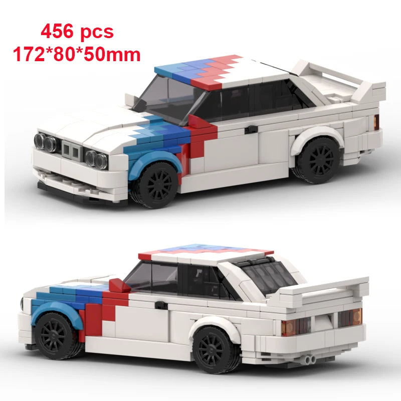 City Speed Champion Car Racing Building Blocks – MOC Garage Vehicle Toy