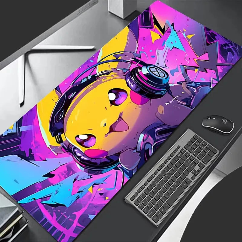 Pikachu Gaming Mouse Pad 900x400 XXL Rubber Mat for PC & Keyboard