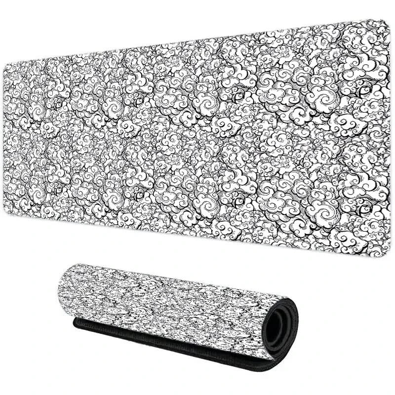 Japanese Clouds Kawaii Mouse Pad – Large Non-Slip Gaming Desk Mat