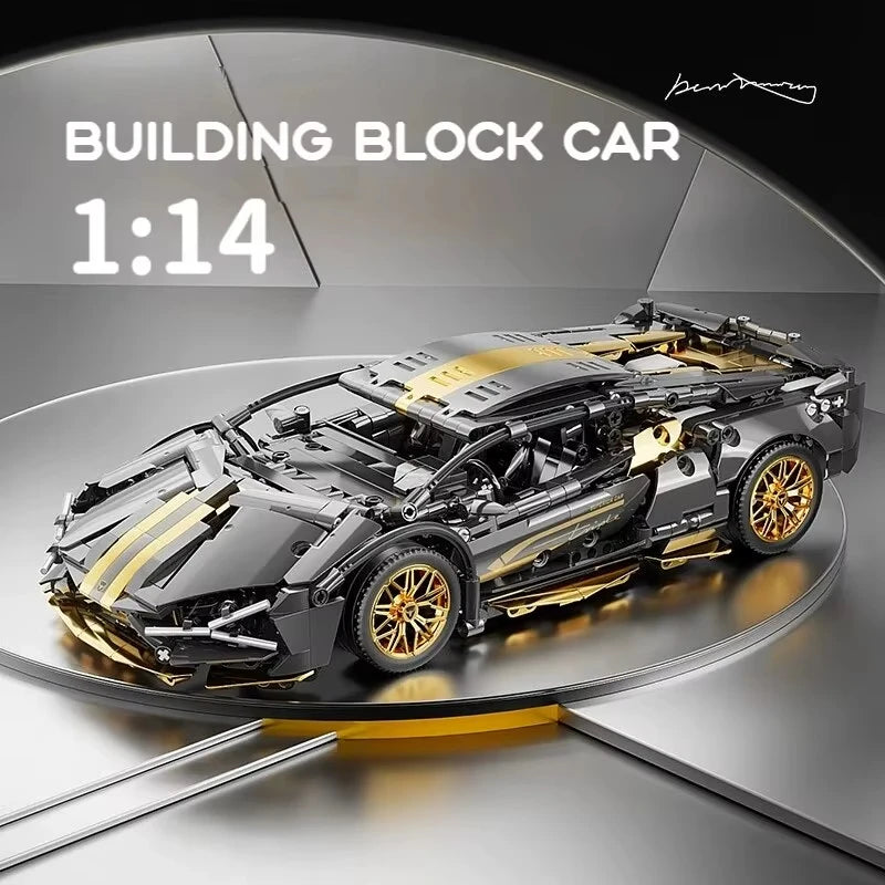 67129 Car MOC 1280pcs – 1:14 Scale Sports Car Model Building Blocks Set