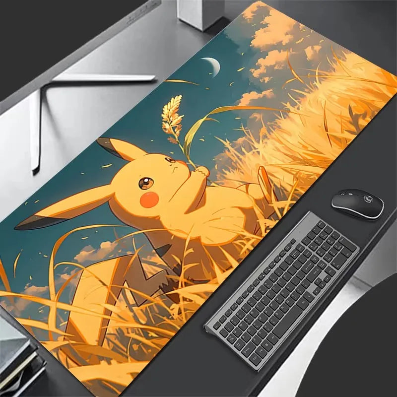 Pikachu Gaming Mouse Pad 900x400 XXL Rubber Mat for PC & Keyboard
