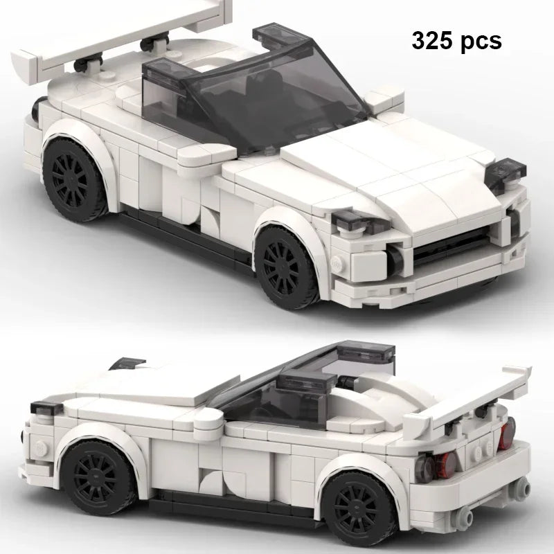 City Speed Champion Car Racing Building Blocks – MOC Garage Vehicle Toy