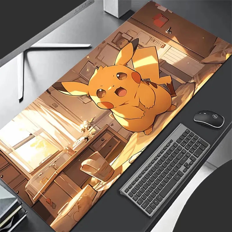 Pikachu Gaming Mouse Pad 900x400 XXL Rubber Mat for PC & Keyboard