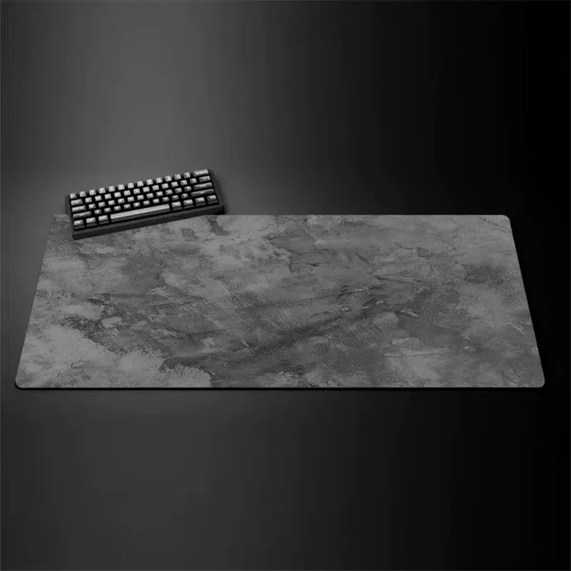 Gray XXL Mouse Pad 900x400mm – Overlocked Gaming Desk Mat