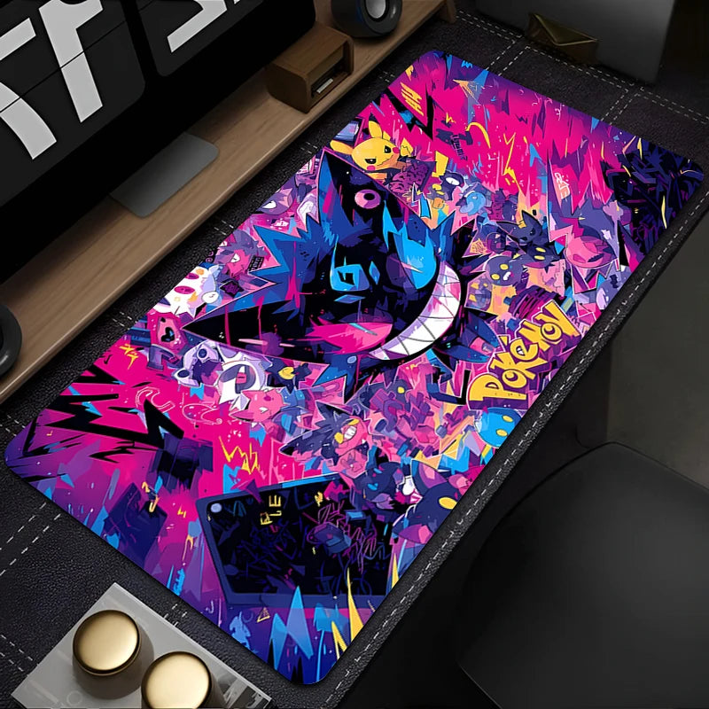 Large Gengar Anime Mouse Pad XL XXL for Gaming Desk & Keyboard