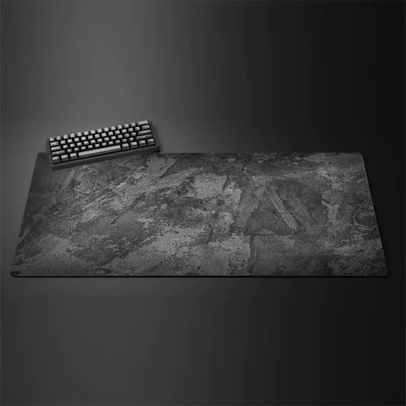 Gray XXL Mouse Pad 900x400mm – Overlocked Gaming Desk Mat