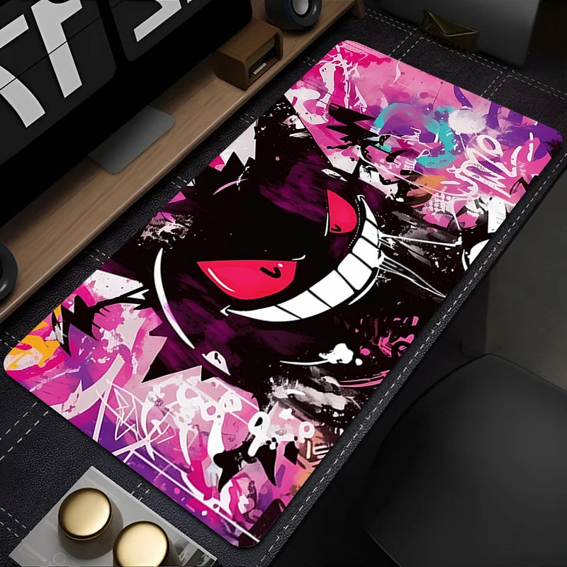 Large Gengar Anime Mouse Pad XL XXL for Gaming Desk & Keyboard
