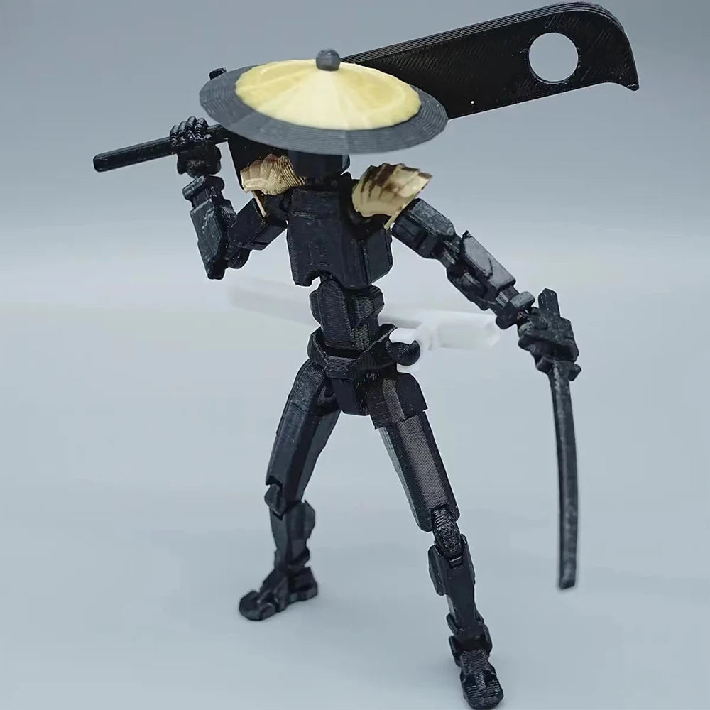 3D Printed Action Figure Fourth Generation Lucky Assemble Toy 13-Joints