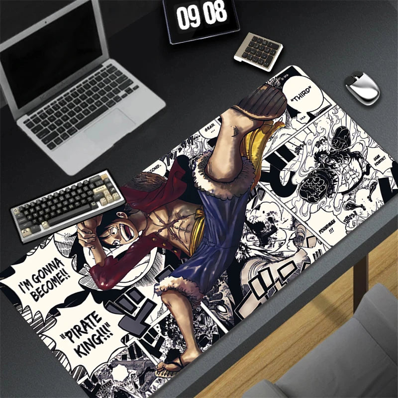 Japan Anime Mouse Pad Luffy Extended Desk Mat - Gaming & Laptop Rug