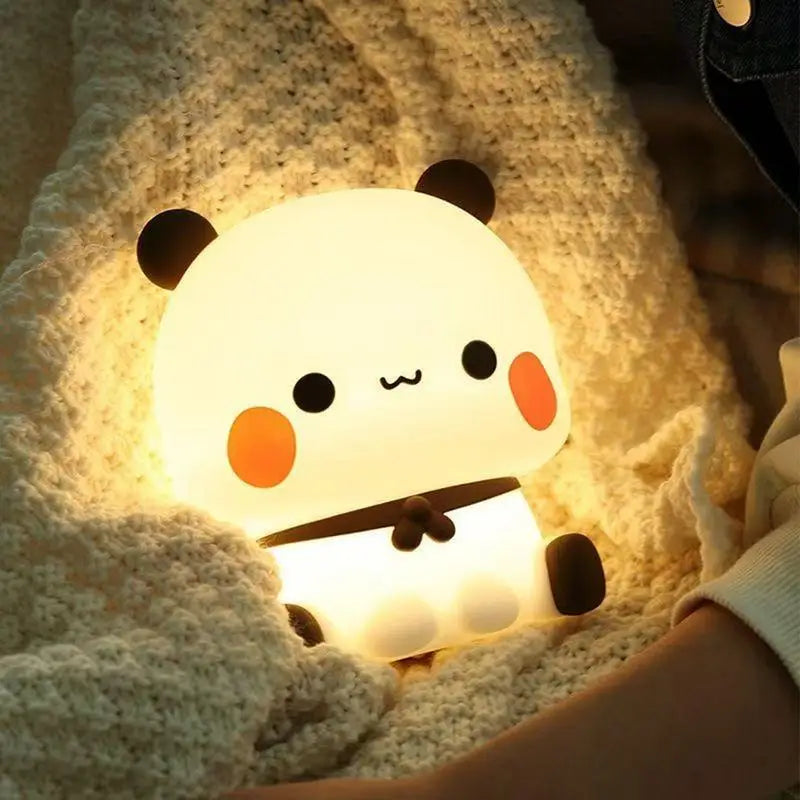 Bear Panda BubuAndDudu LED Night Light - Cute Cartoon Bedroom Lamp