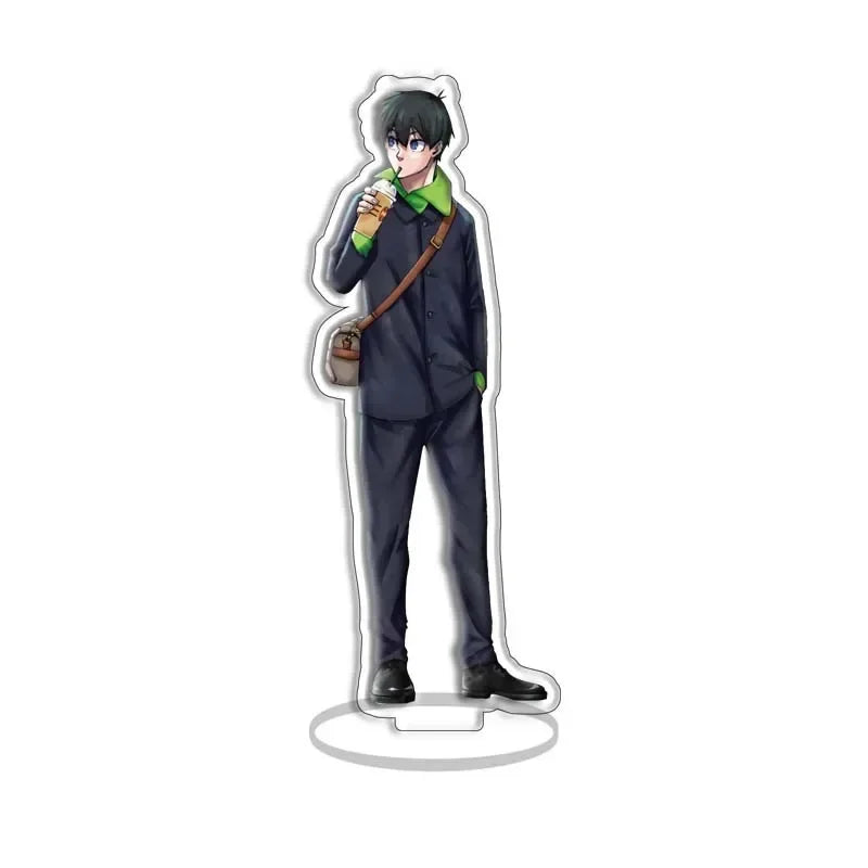 Anime Blue Lock Cosplay Acrylic Stand - Isagi Yoichi Desk Decor & Keychain