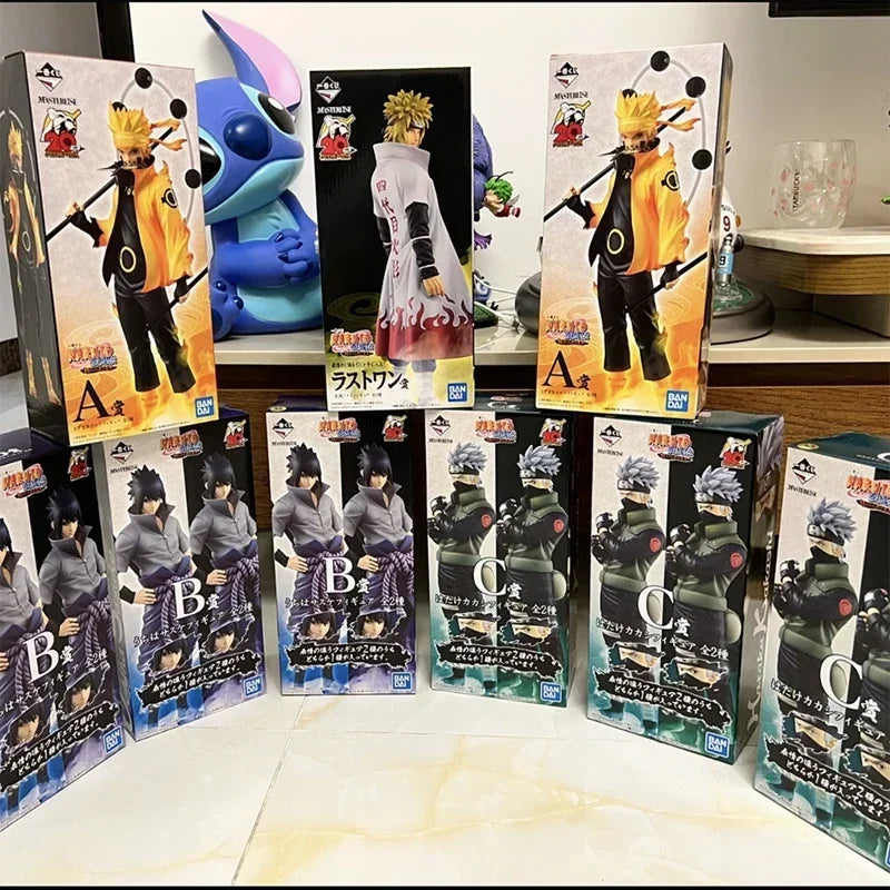 Bandai Naruto Shippuden Figures - Uchiha Sasuke, Kakashi, Minato