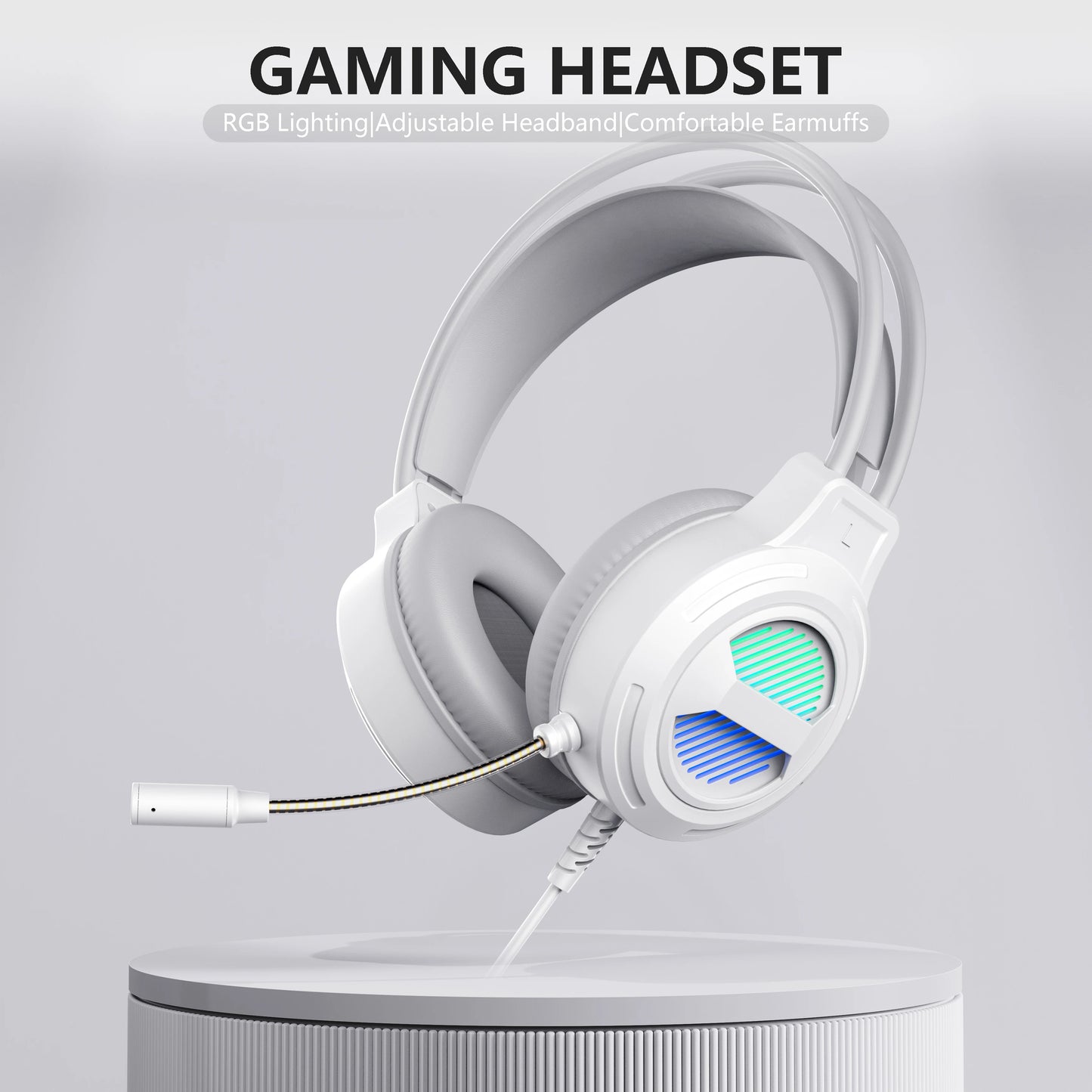 SW-G10 Wired Gaming Headphones with RGB Lighting & 3.5mm USB Connectivity