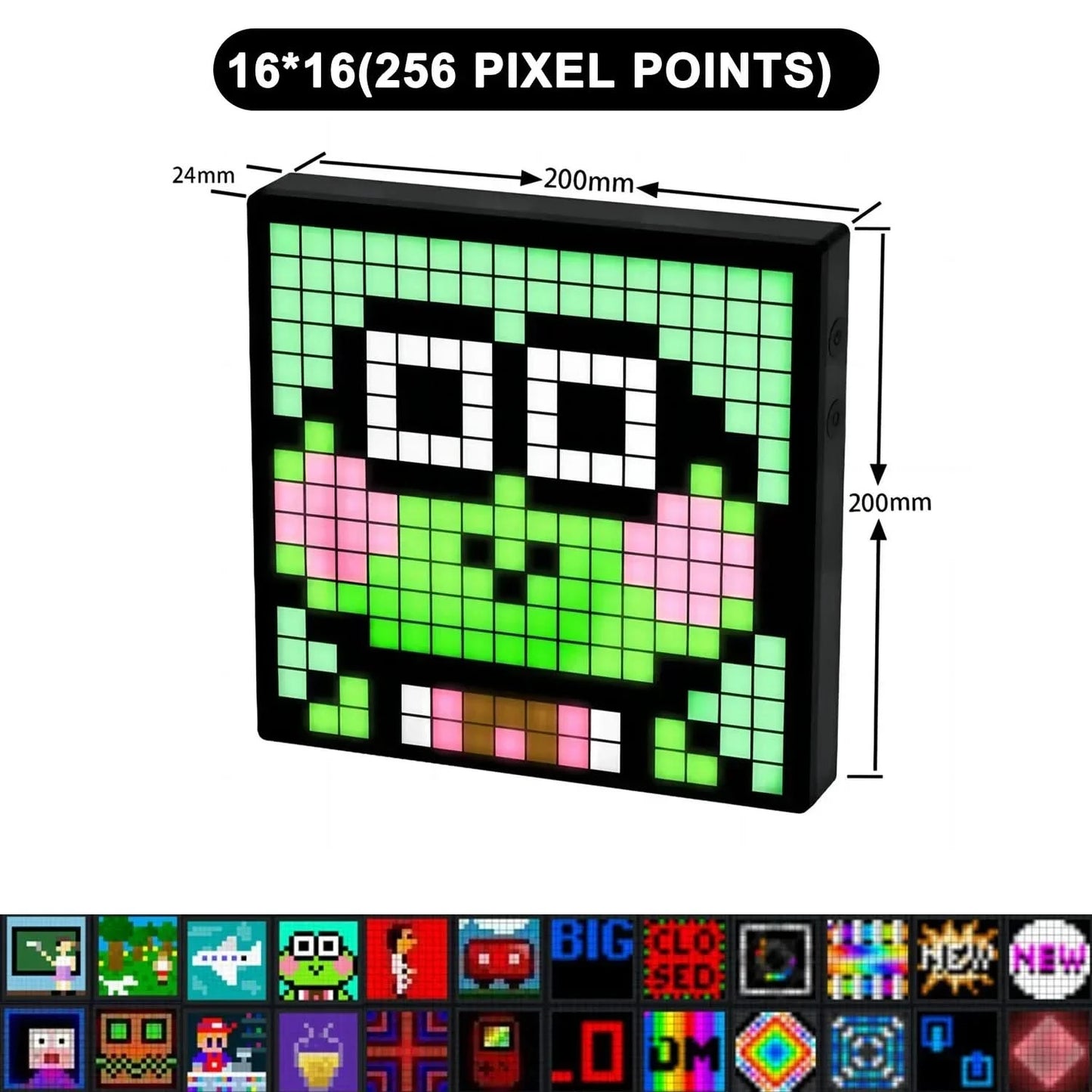 LED Pixel Matrix Smart Display 64x64 RGB Panel – DIY Art & Room Decor