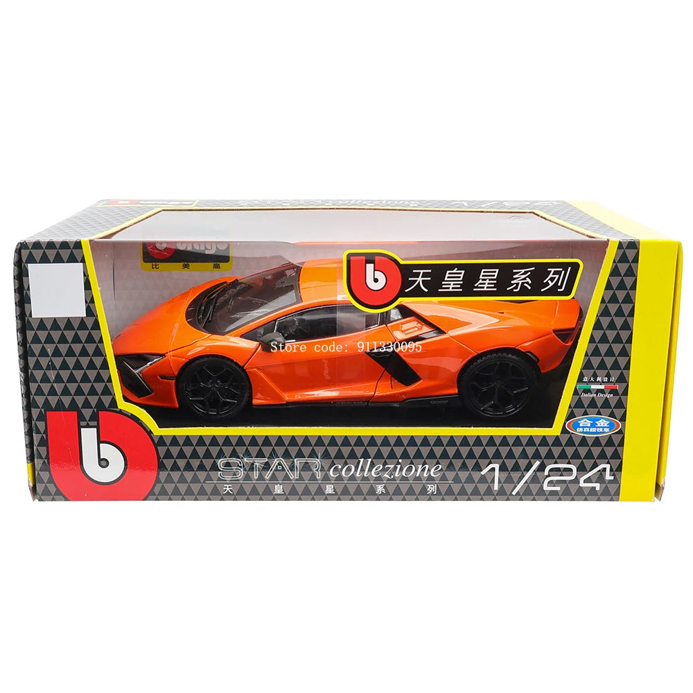 Bburago 1:24 Lamborghini Revuelto Alloy Luxury Vehicle Diecast Cars Model Toy Collection Gift Static car model boy toy