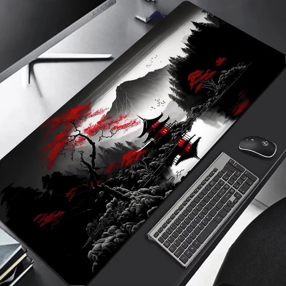 Sakura Scenery Mouse Pad – Large Anti-Slip Gaming Desk Mat