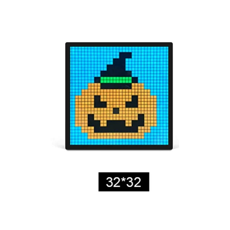 New Art Cool LED Pixel Display Bluetooth USB Digital Clock Sign Decor