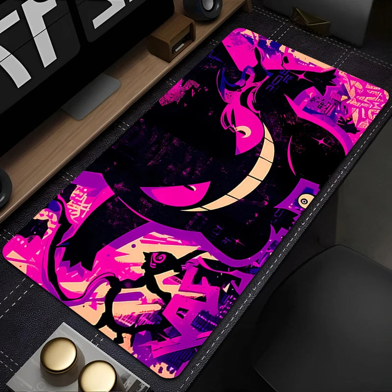 Large Gengar Anime Mouse Pad XL XXL for Gaming Desk & Keyboard